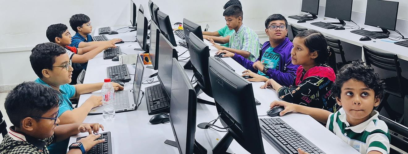 Students in an AI class